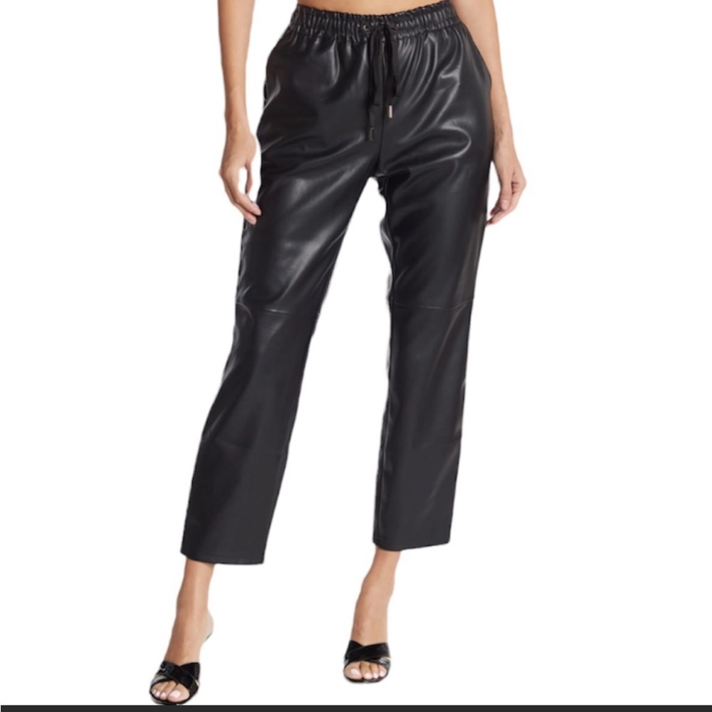 Laundry by Shelli Segal brown faux leather pants